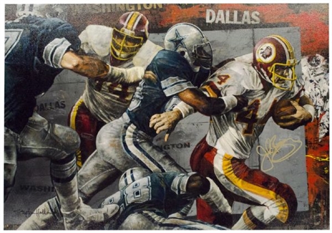 John Riggins Signed Stephen Holland Limited Edition Giclee on Canvas